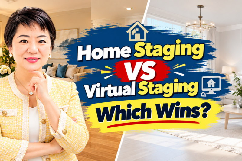 Home staging vs virtual staging Central Jersey guide by Jasmine Tsui, Chinese speaking Realtor Edison Metuchen East Brunswick NJ, Weichert COE Platinum