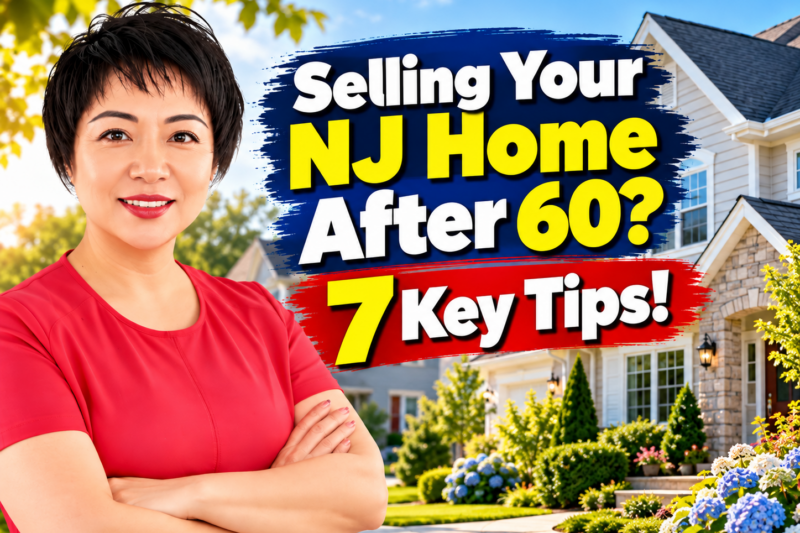 smine Tsui shares seven essential tips for homeowners over 60 selling a house in Central Jersey, NJ, including downsizing and preparing for a successful home sale.