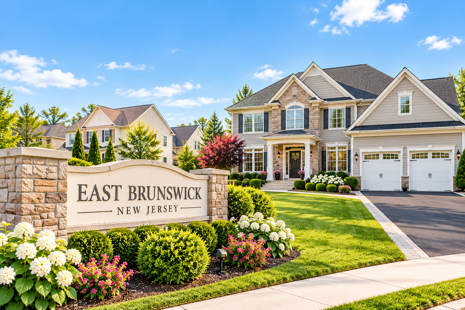Spacious detached home on a large lot in East Brunswick, NJ