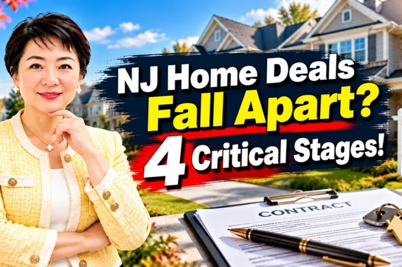 Home deals falling through in Central Jersey: 4 critical stages explained by Jasmine Tsui, Central Jersey Realtor, Weichert Realtors Edison NJ