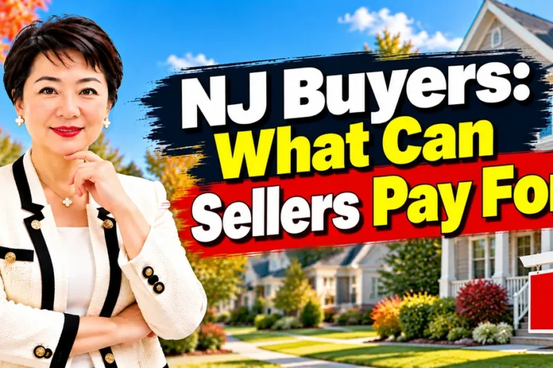 Seller concessions in Central Jersey: what NJ buyers can ask sellers to pay for, explained by Jasmine Tsui, Central Jersey Realtor, Weichert Realtors Edison NJ