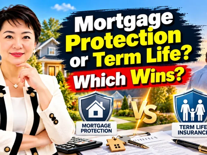 Mortgage protection insurance NJ vs term life insurance comparison explained by Jasmine Tsui, Central Jersey Realtor and licensed NJ insurance producer, Edison NJ