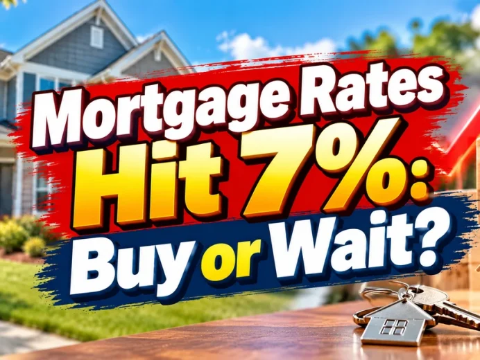 Mortgage rates hit 7% — should New Jersey home buyers buy now or wait? A guide for Edison and Central Jersey buyers navigating higher mortgage rates.
